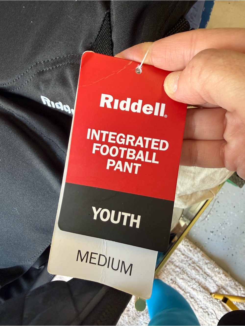 Riddell Youth Integrated Football Pants - Black Y medium